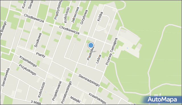 Izabelin C, Piaskowa, mapa Izabelin C