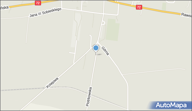 Jeżów powiat brzeziński, Piotrkowska, mapa Jeżów powiat brzeziński