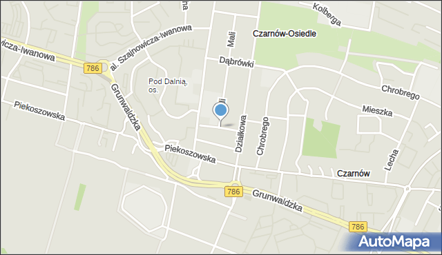 Kielce, Piastowska, mapa Kielc