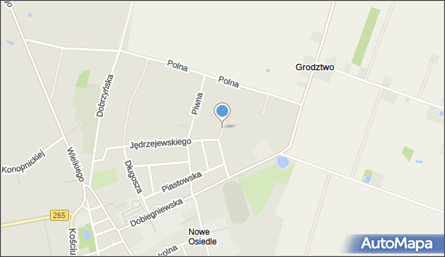 Kowal, Pipera Ottomara, mapa Kowal