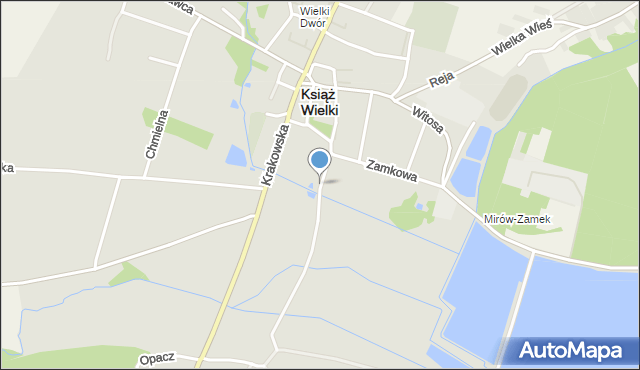 Książ Wielki, Piłsudskiego Józefa, marsz., mapa Książ Wielki