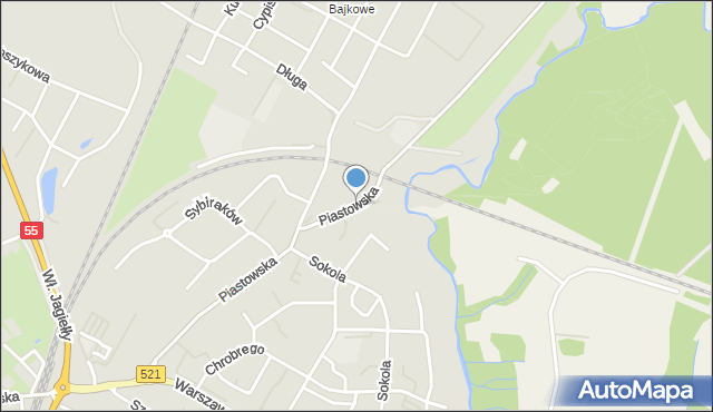 Kwidzyn, Piastowska, mapa Kwidzyn