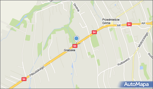 Łańcut, Piłsudskiego Józefa, marsz., mapa Łańcut