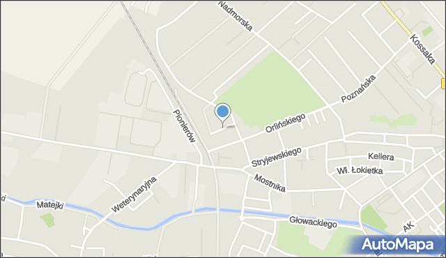 Lębork, Pilotów, mapa Lębork