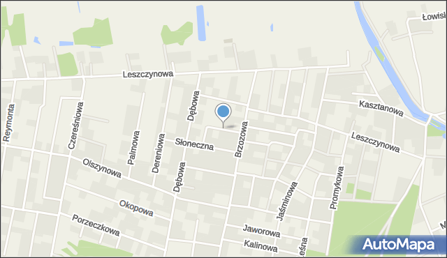 Łochowo, Piaskowa, mapa Łochowo