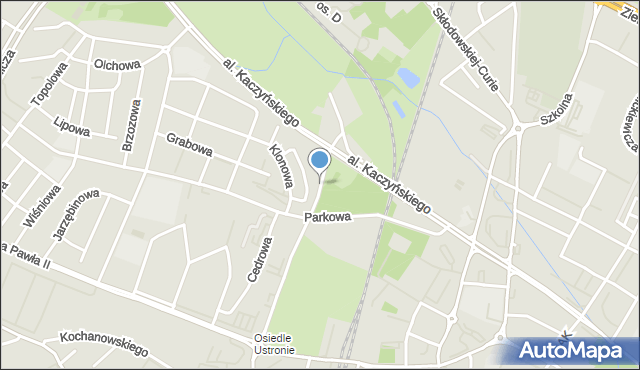 Lubin, Pileckiego Witolda, rtm., mapa Lubin