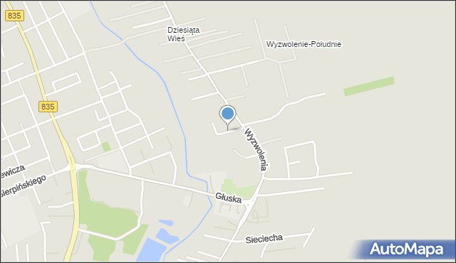 Lublin, Piskora Tadeusza, gen., mapa Lublina