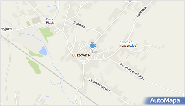 Luszowice gmina Chrzanów, Piwniczna, mapa Luszowice gmina Chrzanów