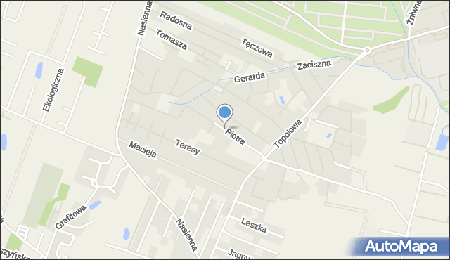 Mierzyn gmina Dobra (Szczecińska), Piotra, mapa Mierzyn gmina Dobra (Szczecińska)