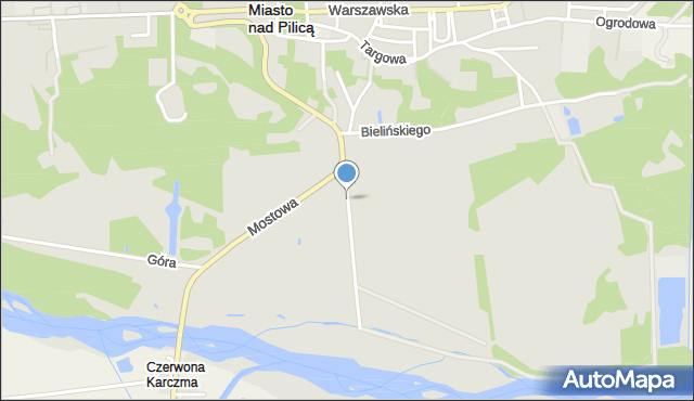 Nowe Miasto nad Pilicą, Piliczna, mapa Nowe Miasto nad Pilicą