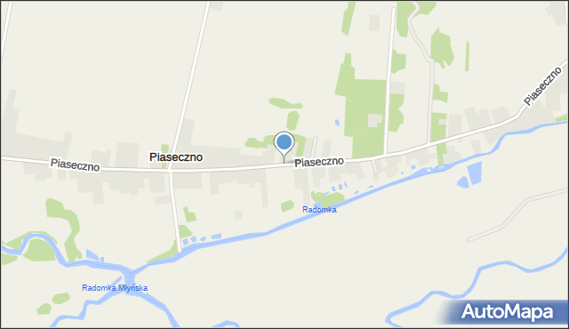 Piaseczno gmina Jedlińsk, Piaseczno, mapa Piaseczno gmina Jedlińsk
