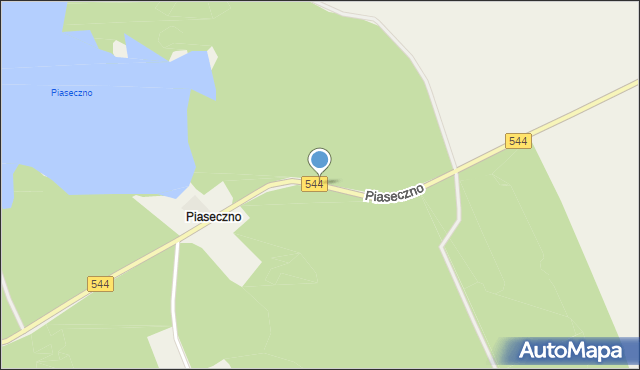 Piaseczno gmina Lidzbark, Piaseczno, mapa Piaseczno gmina Lidzbark