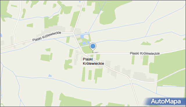 Piaski Królewieckie, Piaski Królewieckie, mapa Piaski Królewieckie