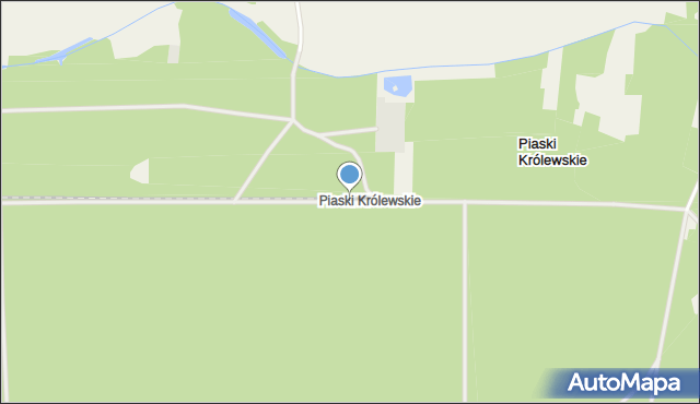 Piaski Królewskie, Piaski Królewskie, mapa Piaski Królewskie