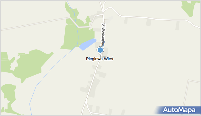 Piegłowo-Wieś, Piegłowo-Wieś, mapa Piegłowo-Wieś