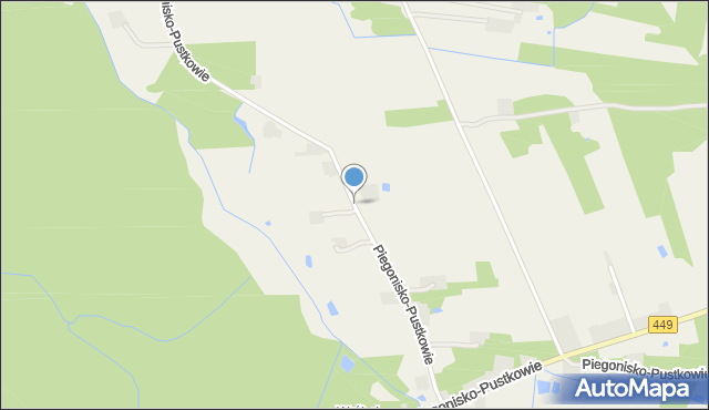 Piegonisko-Pustkowie, Piegonisko-Pustkowie, mapa Piegonisko-Pustkowie