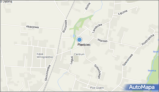 Pierściec, Pierściec, mapa Pierściec