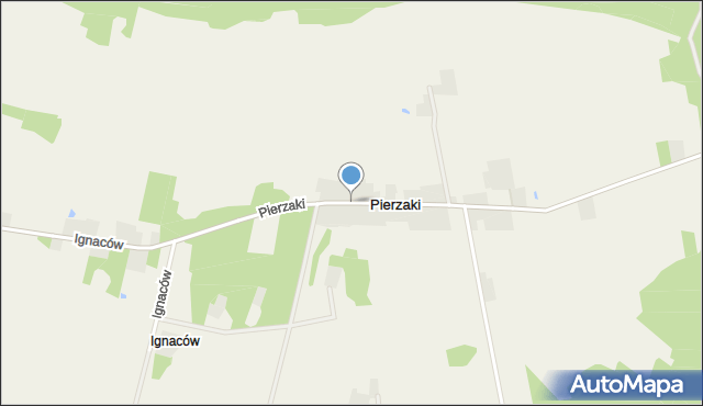 Pierzaki, Pierzaki, mapa Pierzaki