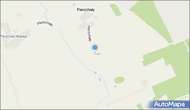 Pierzchały gmina Czernice Borowe, Pierzchały, mapa Pierzchały gmina Czernice Borowe
