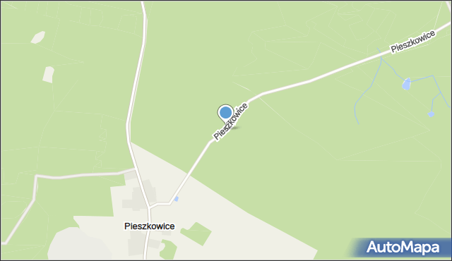 Pieszkowice, Pieszkowice, mapa Pieszkowice