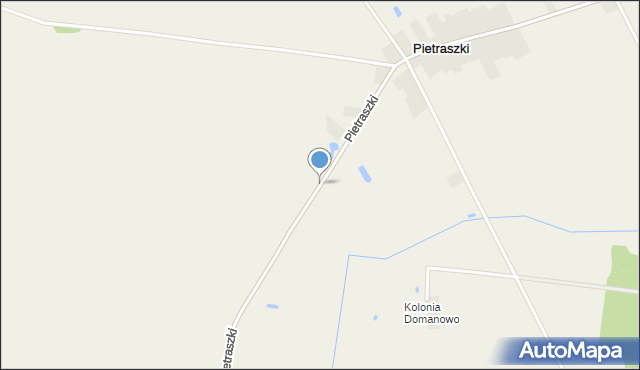 Pietraszki gmina Brańsk, Pietraszki, mapa Pietraszki gmina Brańsk