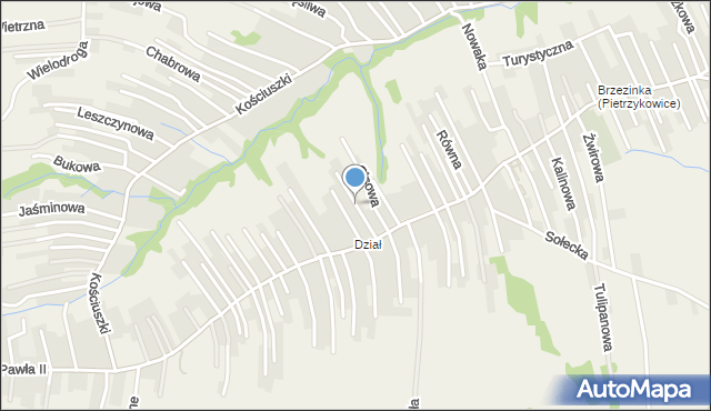 Pietrzykowice gmina Łodygowice, Piękna, mapa Pietrzykowice gmina Łodygowice