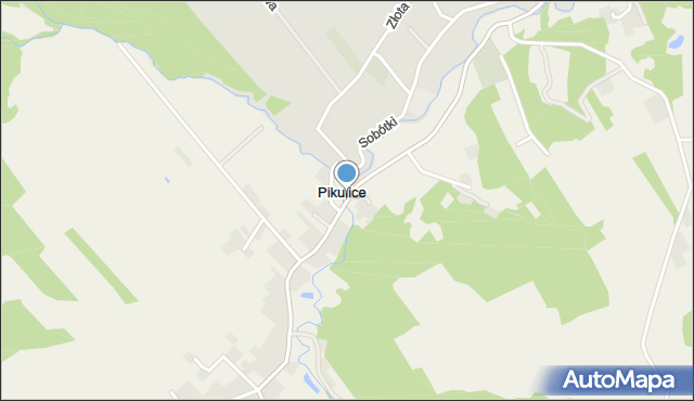 Pikulice, Pikulice, mapa Pikulice