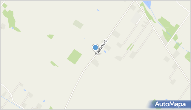 Piotrkówek gmina Słubice, Piotrkówek, mapa Piotrkówek gmina Słubice
