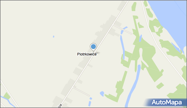 Piotrkowice gmina Kozienice, Piotrkowice, mapa Piotrkowice gmina Kozienice