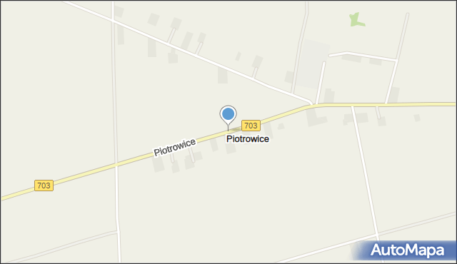 Piotrowice gmina Bielawy, Piotrowice, mapa Piotrowice gmina Bielawy