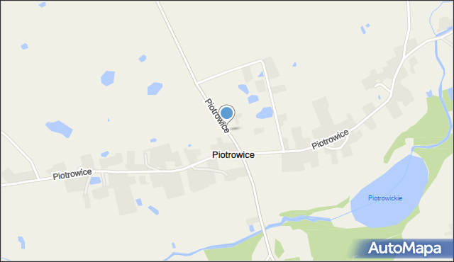 Piotrowice gmina Biskupiec, Piotrowice, mapa Piotrowice gmina Biskupiec