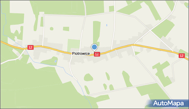 Piotrowice gmina Przemków, Piotrowice, mapa Piotrowice gmina Przemków