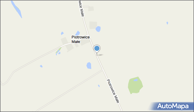 Piotrowice Małe gmina Biskupiec, Piotrowice Małe, mapa Piotrowice Małe gmina Biskupiec