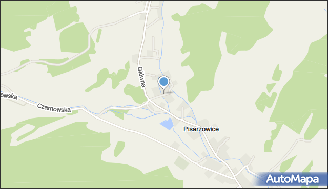 Pisarzowice gmina Kamienna Góra, Pisarzowice, mapa Pisarzowice gmina Kamienna Góra