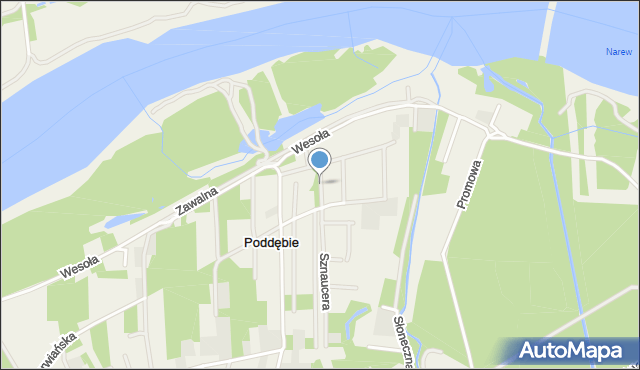 Poddębie, Pigwy, mapa Poddębie