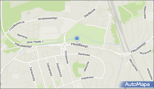 Police, Piłsudskiego Józefa, marsz., mapa Police
