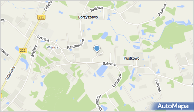 Pomlewo, Piaskowa, mapa Pomlewo