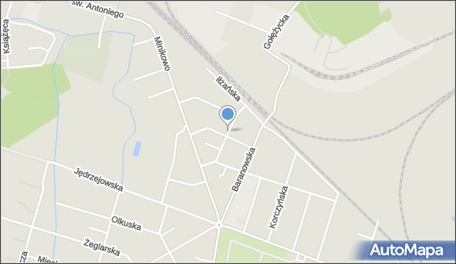 Poznań, Piotrowska, mapa Poznania