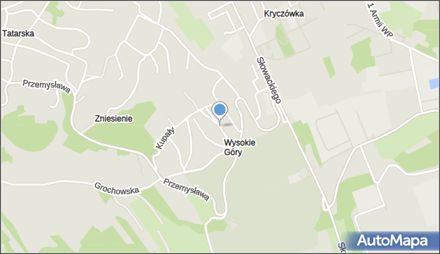 Przemyśl, Piasta Kołodzieja, mapa Przemyśla