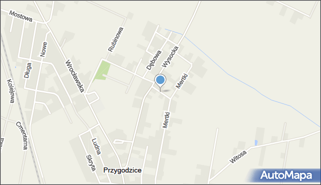 Przygodzice, Piwna, mapa Przygodzice
