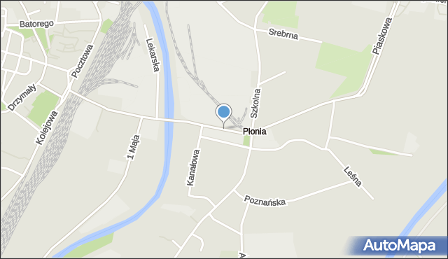 Racibórz, Piaskowa, mapa Racibórz