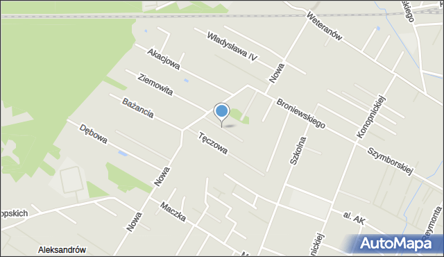 Radzymin powiat wołomiński, Piasta, mapa Radzymin powiat wołomiński