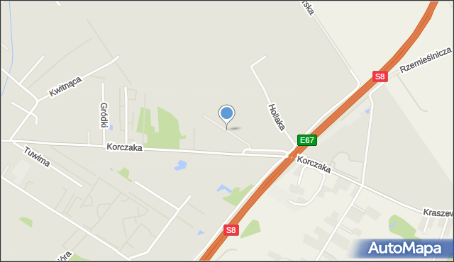 Radzymin powiat wołomiński, Pionierska, mapa Radzymin powiat wołomiński