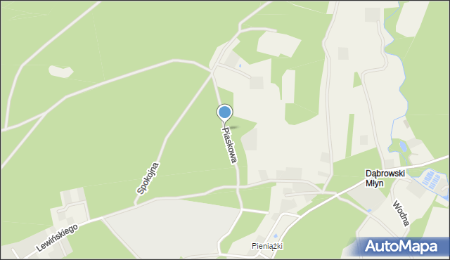 Robakowo gmina Luzino, Piaskowa, mapa Robakowo gmina Luzino