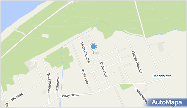 Rusinowo gmina Postomino, Piotrusia Pana, mapa Rusinowo gmina Postomino