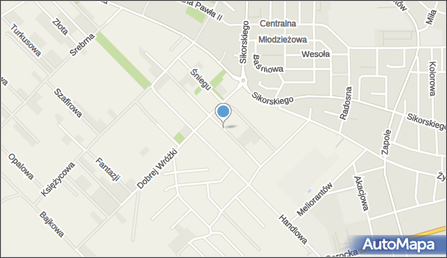 Rybienko Nowe, Piotrusia Pana, mapa Rybienko Nowe