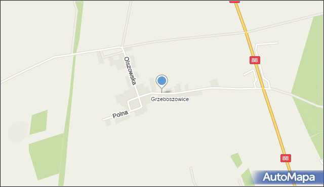 Sieroniowice, Piękna, mapa Sieroniowice