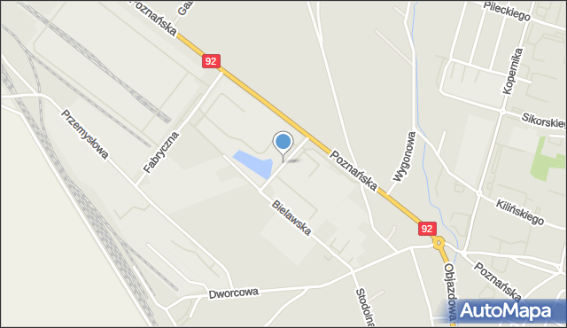 Słupca, Piastów, mapa Słupca