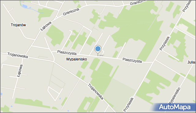 Sochaczew, Piaszczysta, mapa Sochaczew