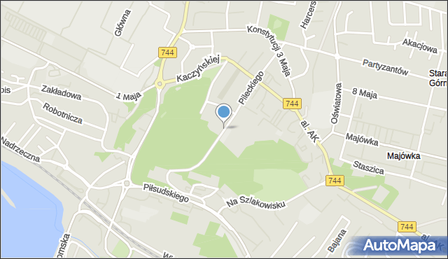 Starachowice, Pileckiego Witolda, rtm., mapa Starachowic